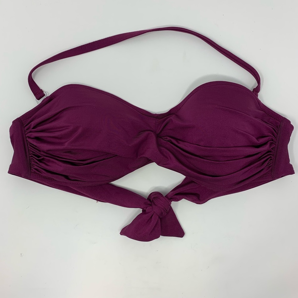 Vitamin A‎ purple bandeau bikini top size small